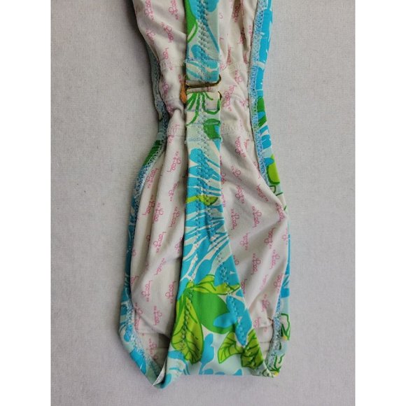 LILLY PULITZER "Keene" Bandeau Convertible Bikini Top Size Small No Straps - Picture 5 of 11